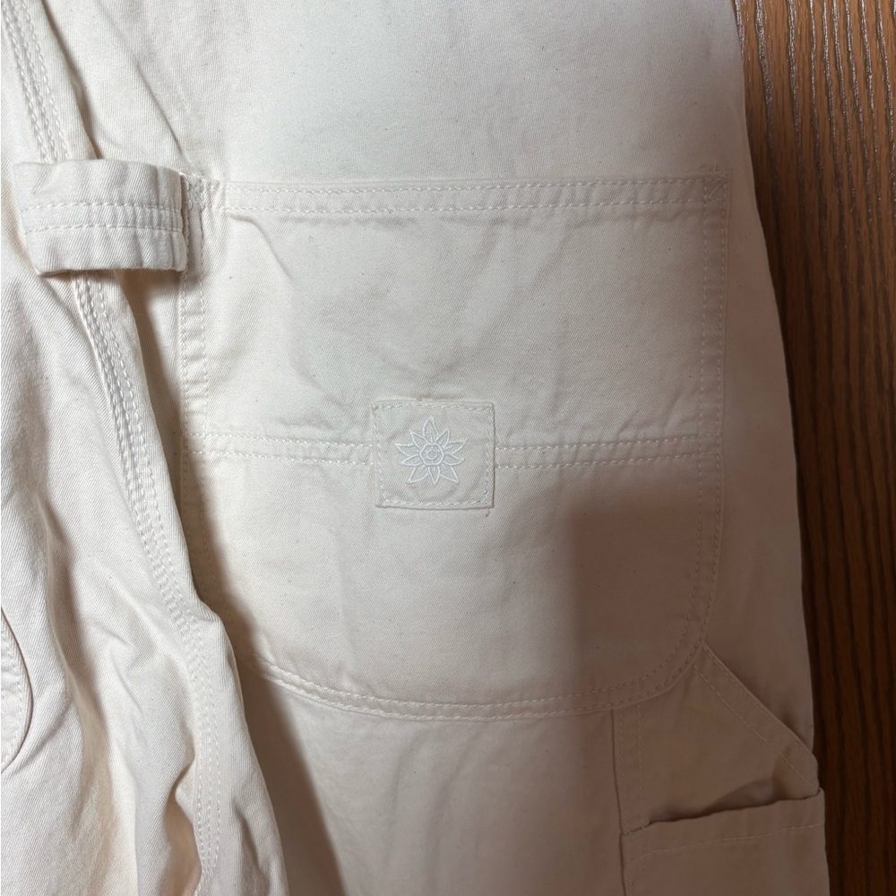 Alpine Design Women's Light Cream Off White Overalls - Picture 11 of 12